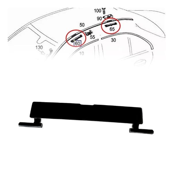 Roof Rack Moulding Connecting Cover For Mercedes-Benz W117 / W156 / W176 (2012–2019) - 1176900182 - Image 2